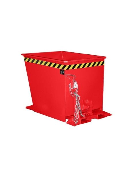 Kippbehälter--Container kippen, lackiert, rotes Feuer