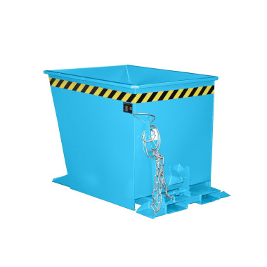 Tilting Container--Container tilting, painted, light blue