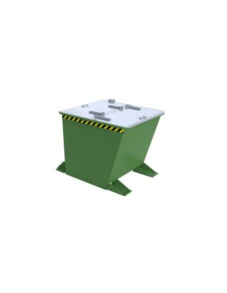 Tilting Container--Container Basculante, painted, green