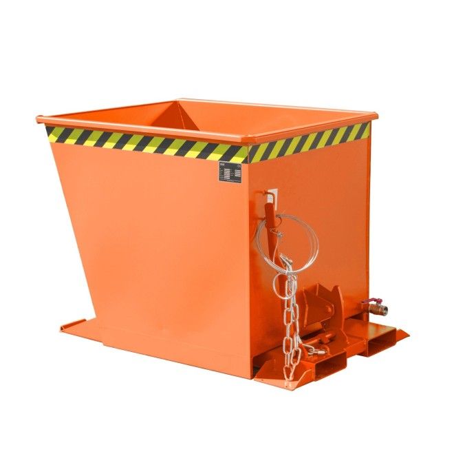 Kippbehälter--Container von chips, lackiert, Orange gelb