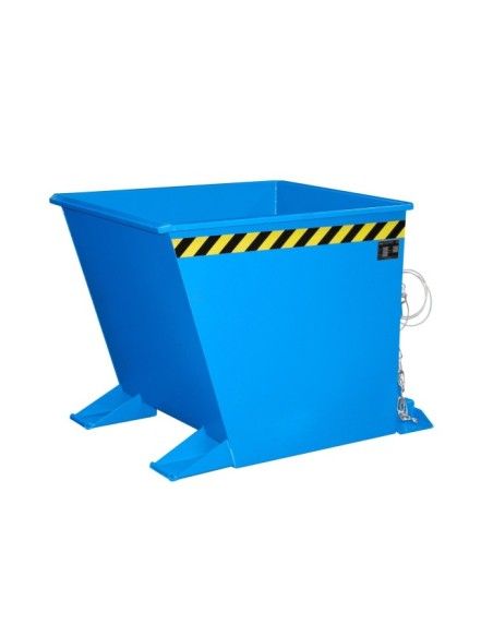 Tilting Container--Container glass, painted, light blue