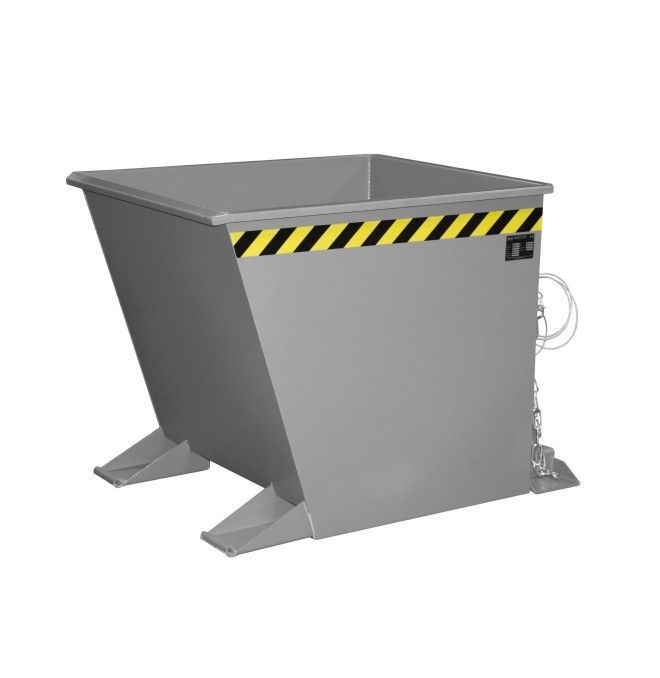Tilting Container--Container of chips, painted, gray mouse
