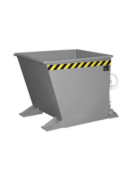Kippbehälter--Container von chips, lackiert, graue maus