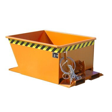 Tilting Container--Container tilting, painted, Orange yellow
