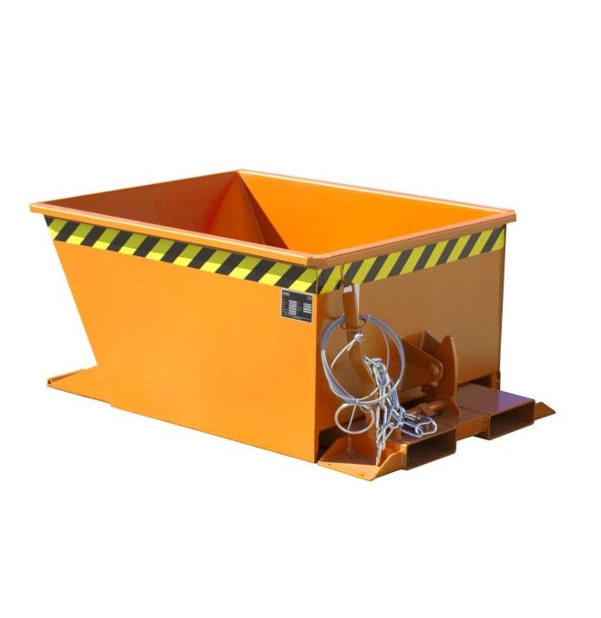 Bacs Basculants--Conteneur tilting, peint, jaune orange