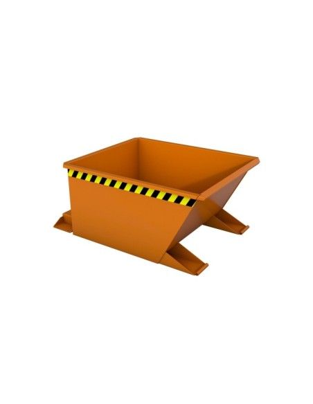 Kippbehälter--Container kippen, lackiert, orange gelb