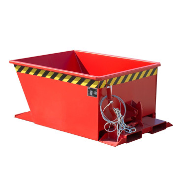 Tilting Container--Container tilting, painted, Red fire