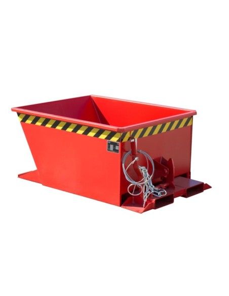 Bacs Basculants--Conteneur tilting, peint, feu rouge