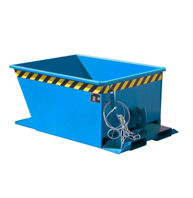 Tilting Container--Container tilting, painted, light blue
