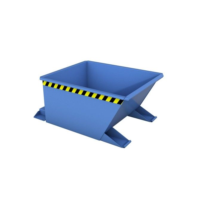 Bacs Basculants--Conteneur tilting, peint, bleu clair