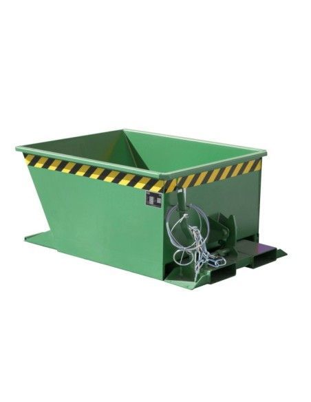 Bacs Basculants--Conteneur Basculante, peinte, verte