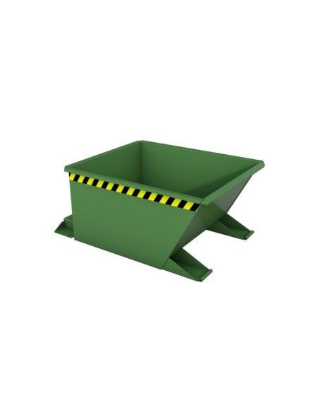 Tilting Container--Container Basculante, painted, green