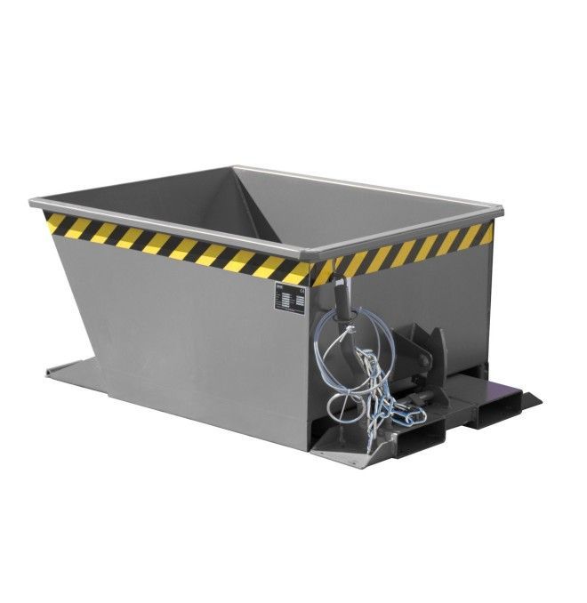 Tilting Container--Container tilting, painted, gray mouse