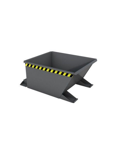 Tilting Container--Container tilting, painted, gray mouse