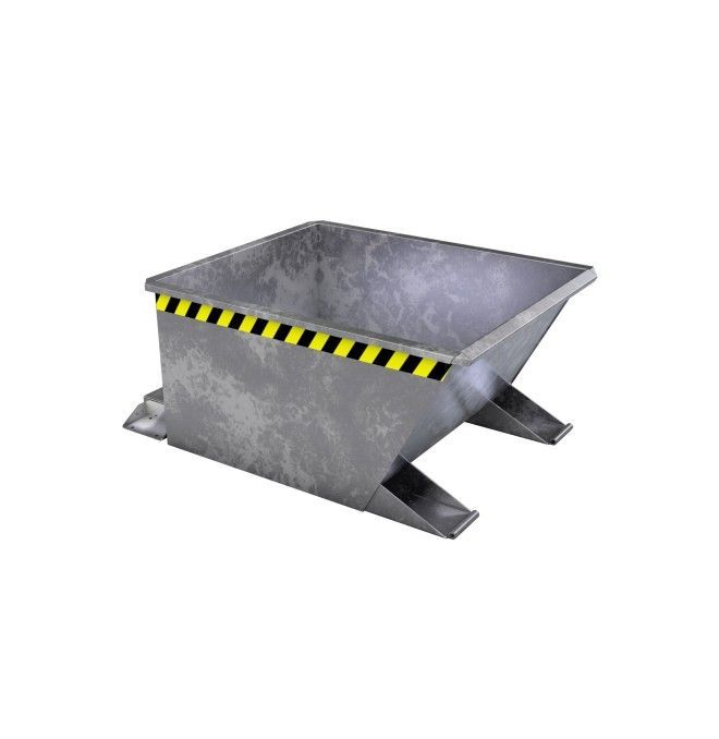 Contenedor basculante, galvanizado en caliente
