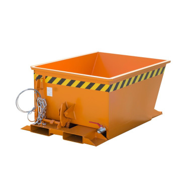 Contenedor de virutas, pintado, Amarillo naranja