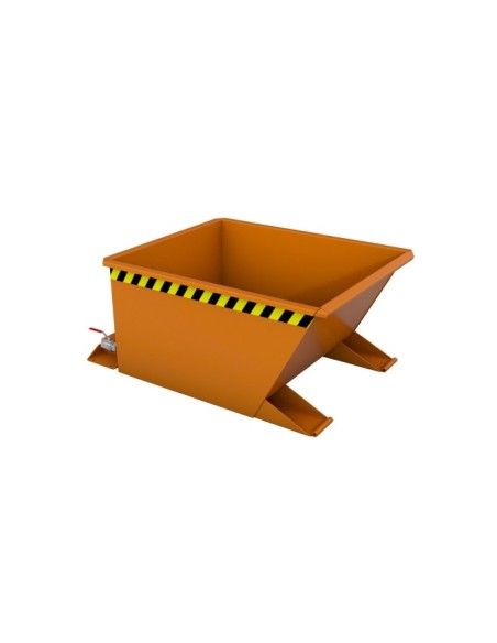 Recipiente Inclinável--Recipiente de fichas, pintado, Laranja amarela