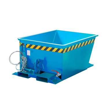 Tilting Container--Container glass, painted, light blue