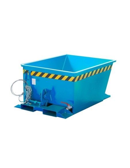 Tilting Container--Container glass, painted, light blue