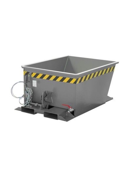 Tilting Container--Container of chips, painted, gray mouse