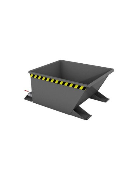 Tilting Container--Container of chips, painted, gray mouse
