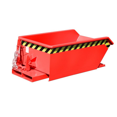 Bacs Basculants--Mini conteneur tilting, peint, feu rouge