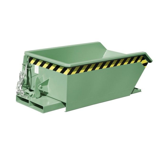 Bacs Basculants--Mini conteneur tilting, peint, soie verte