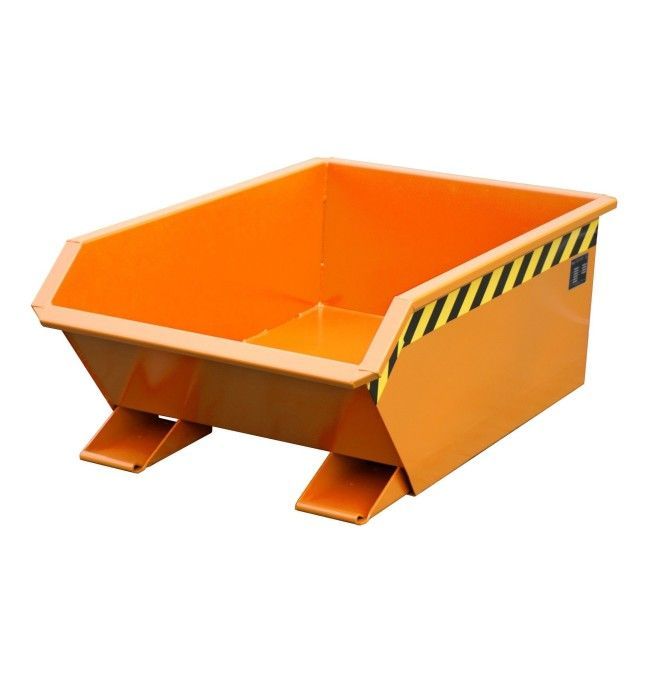 Contenitore Ribaltabile-Mini contenitore inclinazione, verniciato, giallo arancio