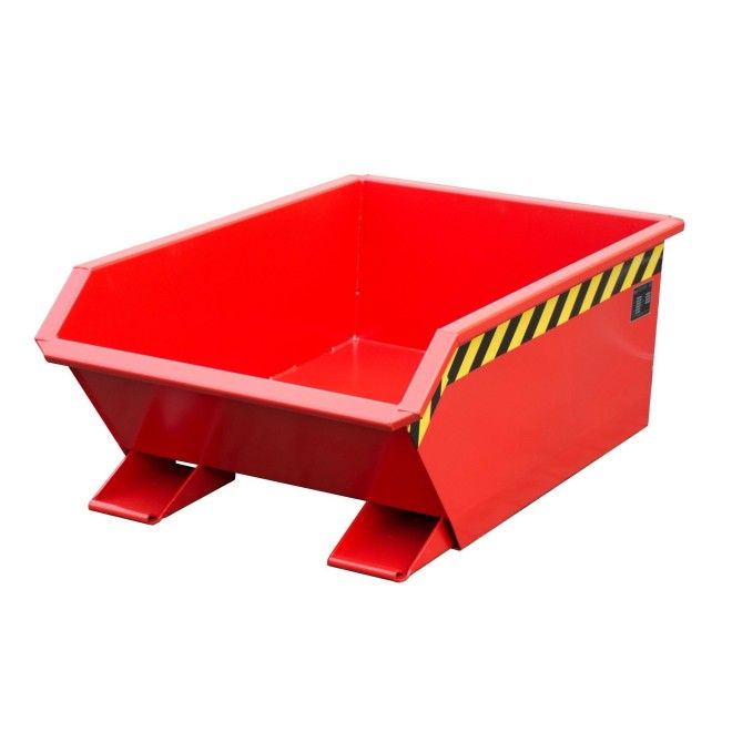 Contenitore Ribaltabile-Mini contenitore ribaltabile, dipinto, rosso fuoco