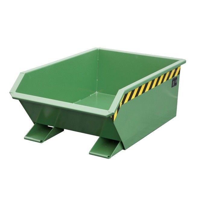 Kippbehälter--Mini container kippen, lackiert, grün seide