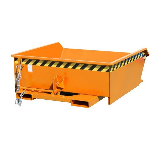Recipiente Inclinável-Mini recipiente tilting, pintado, amarelo laranja