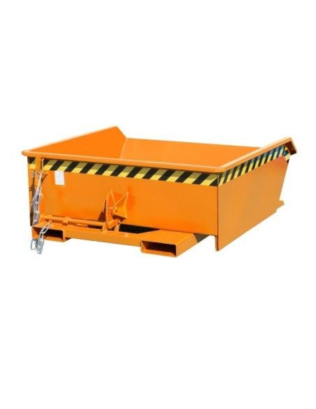 Recipiente Inclinável-Mini recipiente tilting, pintado, amarelo laranja