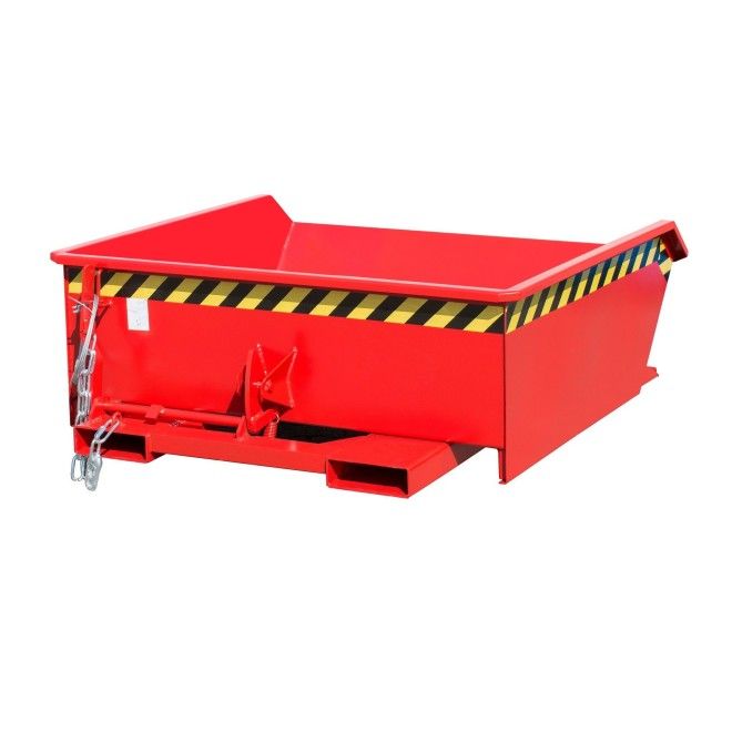 Bacs Basculants--Mini conteneur tilting, peint, feu rouge
