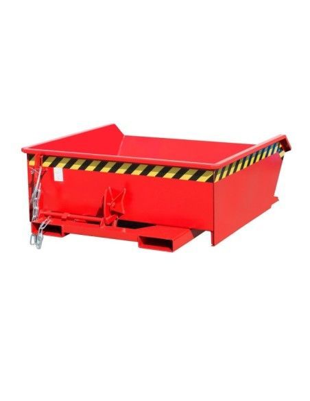 Recipiente Inclinável-Mini recipiente tilting, pintado, fogo vermelho