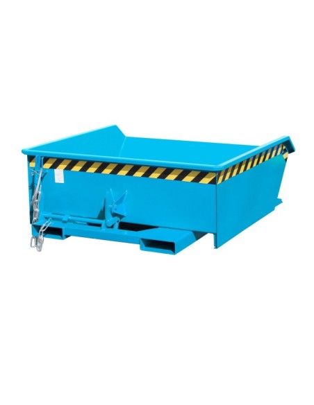 Recipiente Inclinável-Mini recipiente tilting, pintado, azul claro