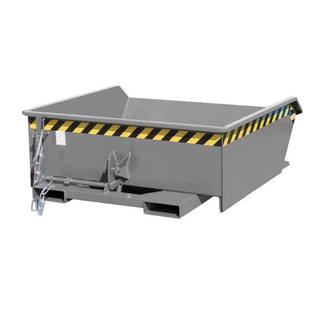 Bacs Basculants--Mini conteneur tilting, peint, souris grise