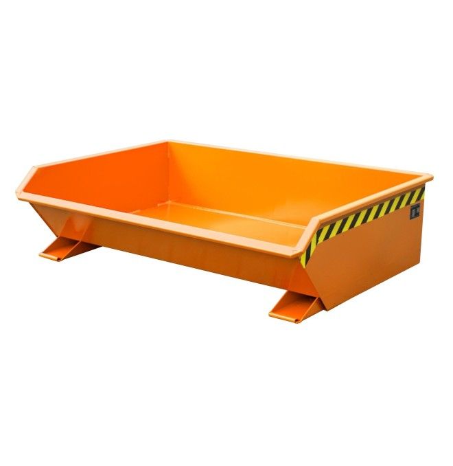 Recipiente Inclinável-Mini recipiente tilting, pintado, amarelo laranja