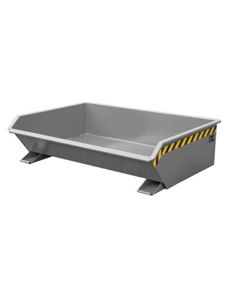Bacs Basculants--Mini conteneur tilting, peint, souris grise