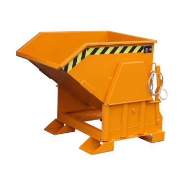Bacs Basculants--Conteneur tilting, peint, jaune orange