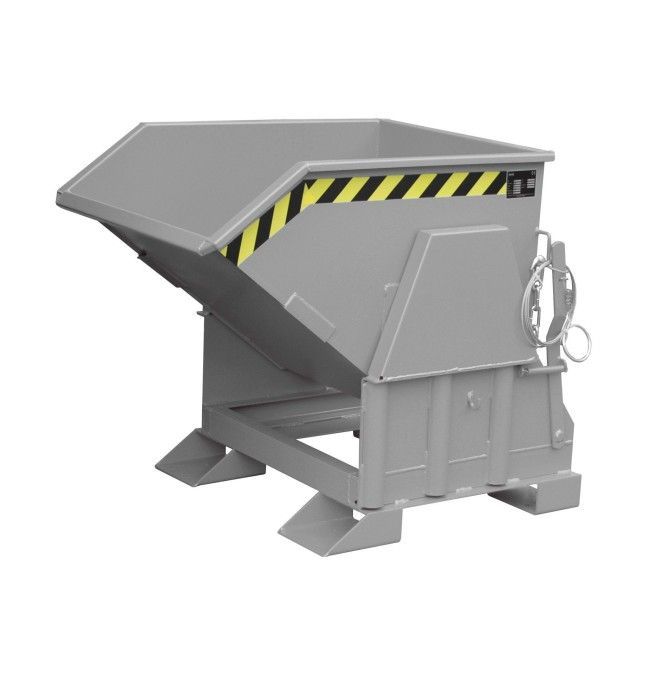 Tilting Container--Container tilting, painted, gray mouse