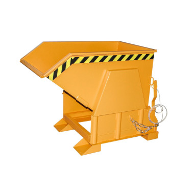 Tilting Container--Container tilting, painted, Orange yellow