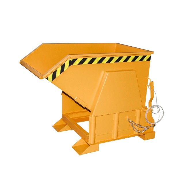 Kippbehälter--Container kippen, lackiert, orange gelb