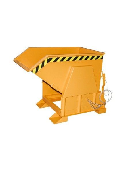 Tilting Container--Container tilting, painted, Orange yellow