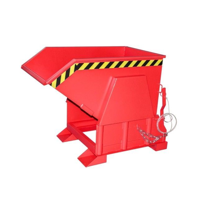 Tilting Container--Container tilting, painted, Red fire