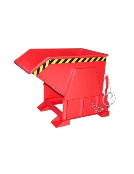 Bacs Basculants--Conteneur tilting, peint, feu rouge