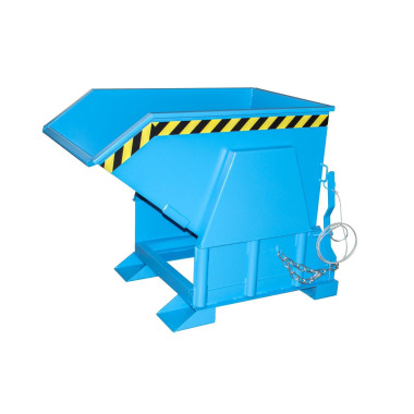 Tilting Container--Container tilting, painted, light blue