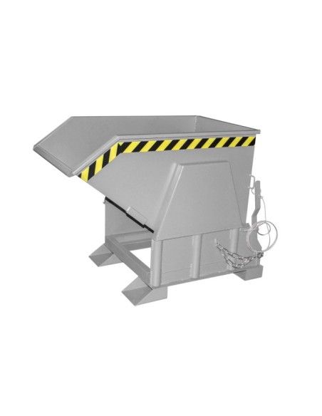 Tilting Container--Container tilting, painted, gray mouse