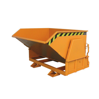 Contenedor basculante, pintado, Amarillo naranja