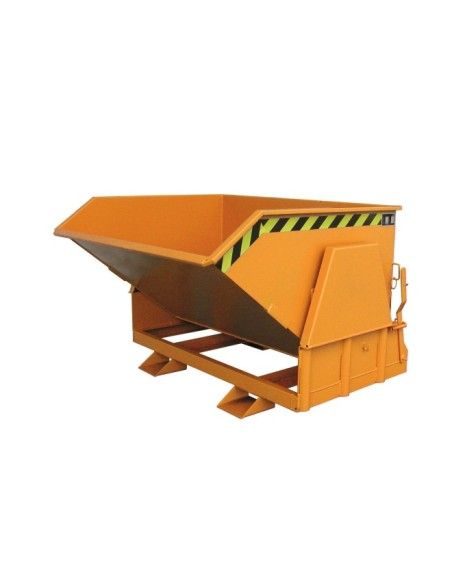 Recipiente Inclinável--Recipiente tilting, pintado, amarelo laranja