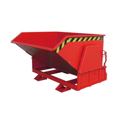 Bacs Basculants--Conteneur tilting, peint, feu rouge